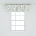 thumbnail image 2 of Ambesonne Pastel Window Valance, Llama in Cartoon Style, 54" X 18", Pale Sage Green Blush, 2 of 3