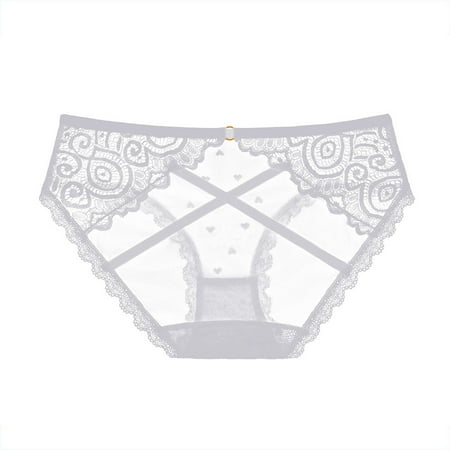 

Womens Panties Mesh Silk Comfort Panties Lace Women Briefs