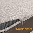 thumbnail image 4 of BALCONY & FALCON 16" x16" Chair Cushion Set of 2, Faux Linen Non-Slip Dining Seat Cushion, Beige, 4 of 7