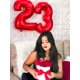 thumbnail image 3 of Globo número 40 pulgadas rojo para fiesta de cumpleaños, 3 of 6