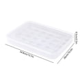 thumbnail image 3 of Contenedor Apilable Para Almacenar Huevos, Organizador De Huevos De Plástico Transparente, Caja De Alimentos Para Cocina Con Tapa Para Refrigerador, Blanco, 3 of 6