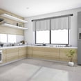 thumbnail image 6 of Grey Valance Curtains for Kitchen/Living Room/Bathroom/Bedroom Window, Modern Pure Gray Rod Pocket Small Topper Half Short Window Curtains Voile Sheer Scarf 42"x18", 6 of 8