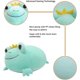 thumbnail image 5 of Almohada de peluche de peluche con forma de corona de rana suave para niños, 5 of 5