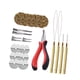 thumbnail image 2 of Kit de herramientas de extensión de cabello, suministros de salón, 500 anillos de cuentas de silicona, dispositivo de peinado portátil para peluqueros 7 colores, 2 of 8