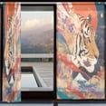 thumbnail image 3 of BZSMCE Window Curtain Panels Set Of 2 In Red Sun Hues Printed, 3 of 4