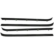 Door Window Belt Weatherstrip - 4 Piece - Compatible with 1981 - 1986 Chevy C10 1982 1983 1984 1985