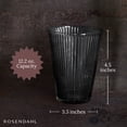 thumbnail image 3 of Rosendahl Grand Cru Nouveau Glass Tumbler Set (Set of 2) - 12.2 Fl. Oz. - Lead-Free, Dishwasher Safe, Elegant Clear Glass Drinkware for Water, Juice, Coffee, and Wine - Modern, Durable (Smoke), 3 of 7