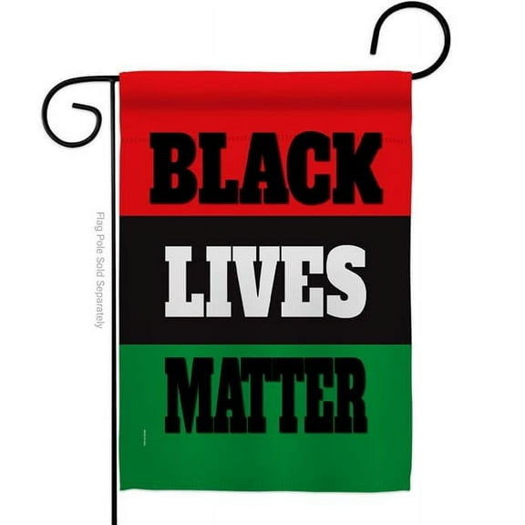 USA Decoration G170020-BO 13 x 18.5 in. Black Lives Awareness History Matter Double-Sided Decorative Vertical Garden Flags - House Decoration Banner Yard Gift