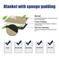 thumbnail image 4 of Unique Bargains 9Pcs Universal Fit Full Car Seat Cover Kit Black Beige, 4 of 8