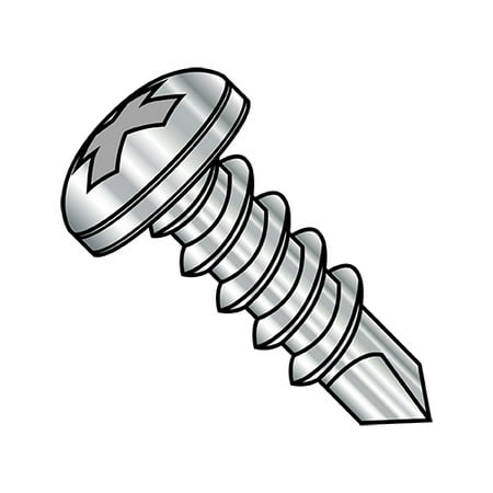 

8-18X5/8 Phillips Pan Full Thread Self Drilling Screw 18-8 Stainless Steel (Pack Qty 10 000) BC-0810KPP188