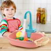 jovati kids toys Children's Kitchen Toy Set With Running Water Educational Gifts For Girls Boys