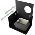 thumbnail image 4 of Top Entry Litter Box Enclosure, Flip Top Litter Box Furniture, Modern Wooden Litter Box Cabinet with Scratch Mat as Side Table (Black), 4 of 9
