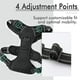thumbnail image 3 of Arnés grande para perros, arnés antitirones con 2 clips para correa, arnés ajustable acolchado suave, reflectante, antiahogo con asa de fácil control para entrenamiento o paseos, negro, L, 3 of 5