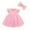 Pink, variant on TBWNWG Baby Tutu Dress Solid Sleeveless Birthday Party Romper Princess Dress Headbands Clothes,Size 3-6 Months