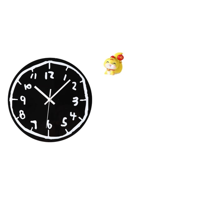 Reloj de pared,Reloj de pared silencioso y decorativo que no hace tictac,Reloj moderno de 12 pulgadas para pared de casa o oficina,sencillo.,Estatua de serpiente de dibujos animados,Estatua de