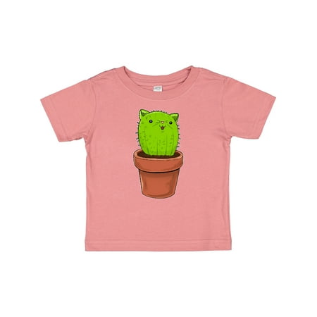 

Inktastic Cute Cat Cactus Gift Baby Boy or Baby Girl T-Shirt