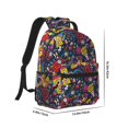 thumbnail image 2 of Goofa Rock Music Pattern Comfortable Student Backpack - Ergonomic Design, Durable, Water-Resistant, Multi-Compartment,Travel, and Outdoor Activities, 2 of 5