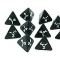 thumbnail image 3 of KLKCMS 10 Pack D4 Dices 4 Sided Digital Dice for RPG TRPG Math Teaching Role Play Party Toys Black, 3 of 6