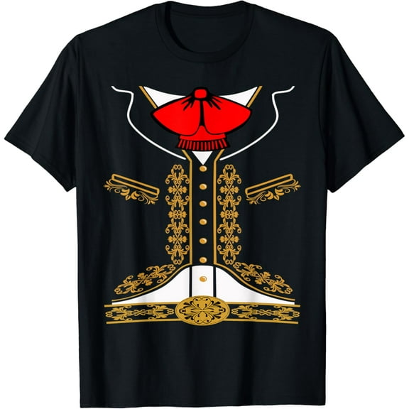 Velto Mariachi Charro Mexican Costume For Cinco De Mayo T-Shirt All Size S-5XL
