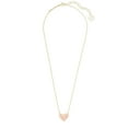 thumbnail image 2 of Collar Kendra Scott Ari Corazón de Cuarzo Rosa Chapado en Oro de 14k, 2 of 3