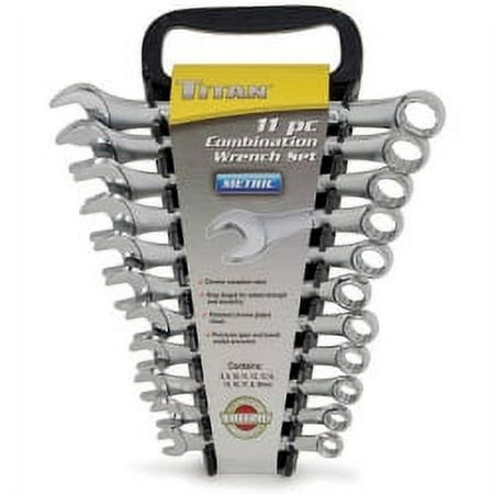 UPC: 0802090173288 | Titan Tools 11-Piece Metric Combo Wrench Set