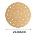 thumbnail image 4 of Xihbxyly Papel Absorbente de Aceite, Diseño Perforado para Freidora de 20 Cm, Revestimiento Antiadherente de Grado Alimenticio, Cocción Al Vapor Rápida, Ideal para Freidoras, Vaporeras, Pan y Pollo,, 4 of 5