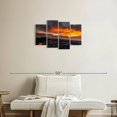 thumbnail image 2 of Elephant Stock Kilauea Volcano Sunrise Wall Art - Horizontal Multi Panel Canvas - Living Room Wall Decor - Nature Multi Panel - Black And Gray Decor - 30" x 18", 2 of 4