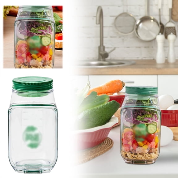 Salad Pod - Leakproof and Portable Container,Convenient Front Hatch that Transforms It into a Salad Bowl