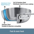 thumbnail image 2 of All-Clad Tri-Ply Stainless Steel Sauté Pan, 3-Qt, 2 of 2