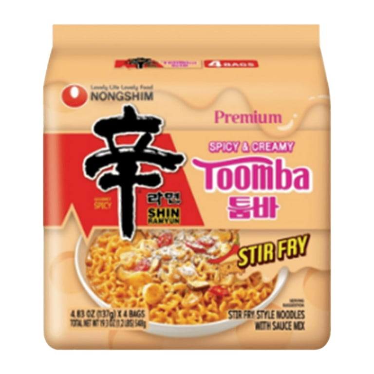 Shin Ramyun, Spicy Creamy Noodles, 4.83 Oz, 4 Pack - Walmart.com