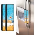 thumbnail image 1 of NETILGEN Refrigerator Door Handle Covers Set of 2, Beach Starfish Seashell Print Kitchen Appliance Non Slip Fridge Dishwashers Microwave Door Handle Protector Covers, 1 of 6