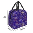 thumbnail image 3 of Disketp blue purple Snowflake Bolsa Térmica para Almuerzo para Hombre y Mujer, Ideal para Trabajo, Senderismo y Picnic, 3 of 8