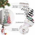 thumbnail image 6 of Christmas Trees Shower Curtain, Winter Snowflakes Xmas Colorful Forests Waterproof Fabric Shower Curtains with 12 Hooks, Bathroom Curtain Set for Bathroom Accessories Decor, 36 x 72 Inches, 6 of 9
