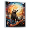 thumbnail image 2 of Designart "Imaginary Beaver Woodland" Animals Beaver Floater Framed Wall Decor, 2 of 5