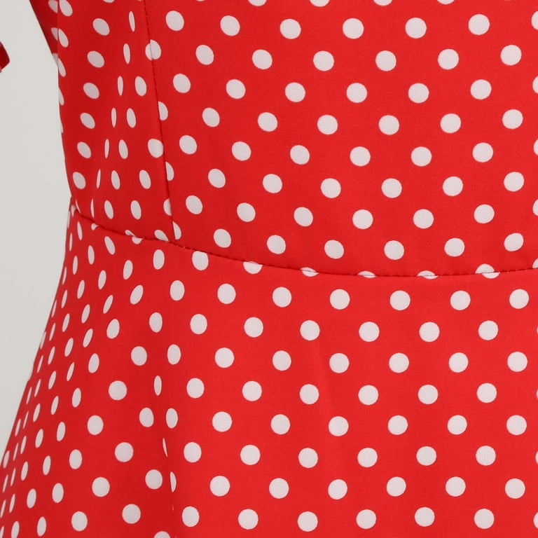 RYDCOT Polka Dot Dresses for Women 2024 Short Sleeve off Shoulder Vintage  1950 Rockabilly Dresses Cocktail Dresses for Women Evening Party -  Walmart.com