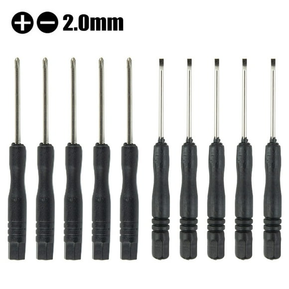 BTOER 10pcs Precision Small Screwdriver Set Cross Slotted Screwdriver Screw Driver Kit For Phone Tablet Disassemble Repair Hand Tool