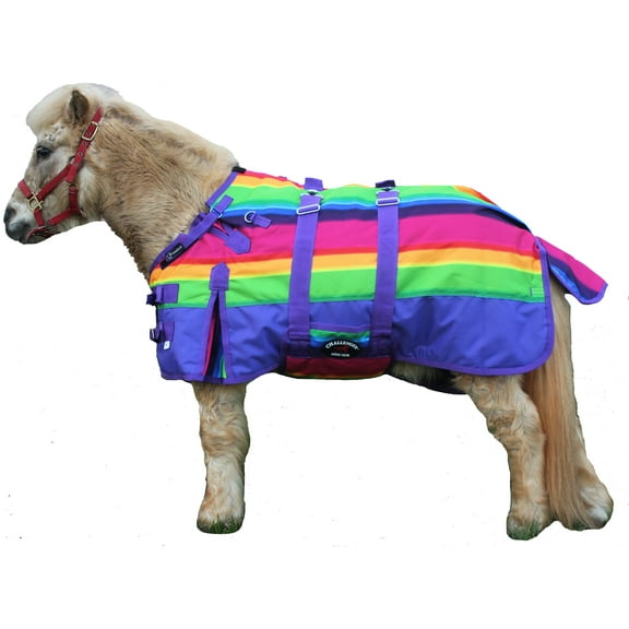 54" 1200D Miniature Weanling Donkey Pony Horse Foal Winter Blanket Rainbow 51968B