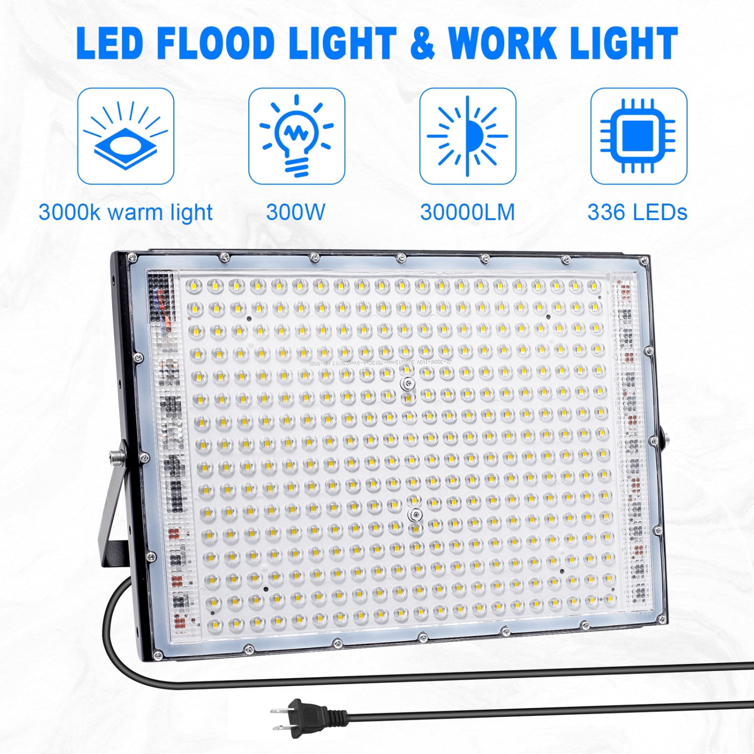 OUSIDE 1PCS 300W LED Flood Light IP65 Waterproof AC 220V Outdoor White Floodlight Spotlight LED Projector Refletor Garden Porch Courtyard Lamp