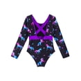 thumbnail image 5 of YEAHDOR Girls One-Piece Cartoon Print Swimsuit Long Sleeve High Cut Swimming Bodysuit Swimwear, 5 of 7