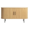 thumbnail image 3 of Unique Furniture Modern 2-Door Slideboad in Natural Oak, 3 of 9