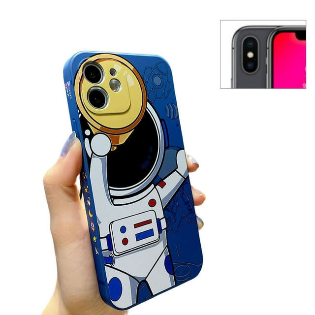 Blue Black Cell Phone Covers Drop Protective Heigh Lens Protection for Iphone XS Max/XR/X/XS