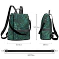 thumbnail image 6 of Waterproof Women's Nylon Backpack Purse - Lightweight Boho Casual Shoulder Bag Anti-Theft Daypack, Convertible Fashion Crossbody Bag for Daily Use, Travel, Work & School,, 6 of 7
