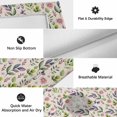 thumbnail image 6 of Pink Purple Leaves Outdoor Rug for Patio/Deck/Porch, Non-Slip Large Area Rug 3 x 5 Ft, Pastoral Botanical Wildflowers Beige Indoor Outdoor Rugs Washable Area Rugs, Camping Rug Carpet Runner, 6 of 8