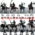 thumbnail image 2 of Mini Cavalry Knights Horse Toys Static Ancient Soldiers Model Toys as Decoration(12 Soldiers + 8 Horses + Cavalrymen ), 2 of 5