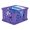 School Purple + Premium, variant on Premium File Crate with Handle Cutouts – Letter and Legal Document and Folder Storage, Classroom Blue, 1-Pack (61460A03C)