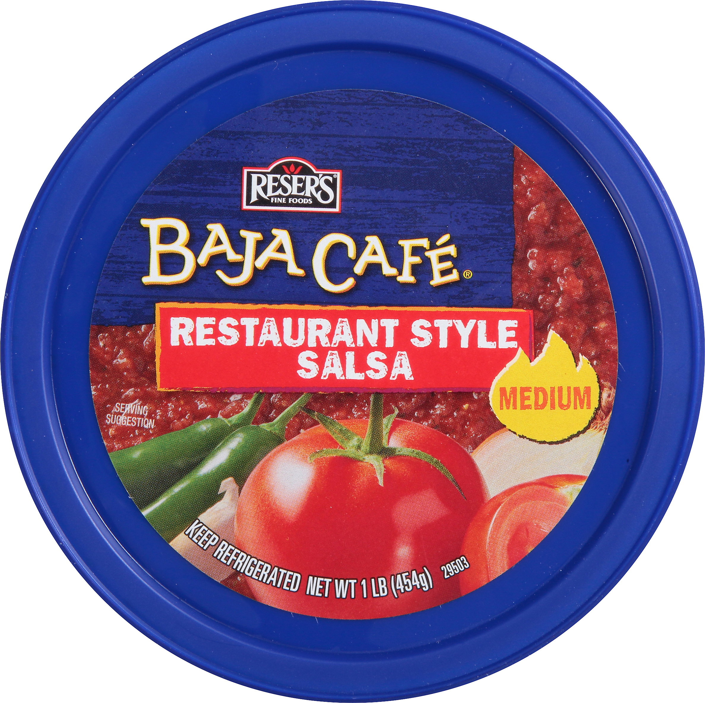 Reser's Baja Cafe Medium Restaurant Style Salsa, 16 oz Tub (Refrigerated)