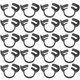 thumbnail image 1 of Uxcell 20-Pack Abrazaderas de Manguera de Nylon de Doble Agarre 5/8" 15.2-16.2mmmm Negro, 1 of 1