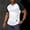 New-Beige, variant on Summer Men's Short-Sleeve T-Shirt Stylish Two-Tone Ribbed V-Neck Top Casual Comfortable Breathable Stretch Sports T-Shirts