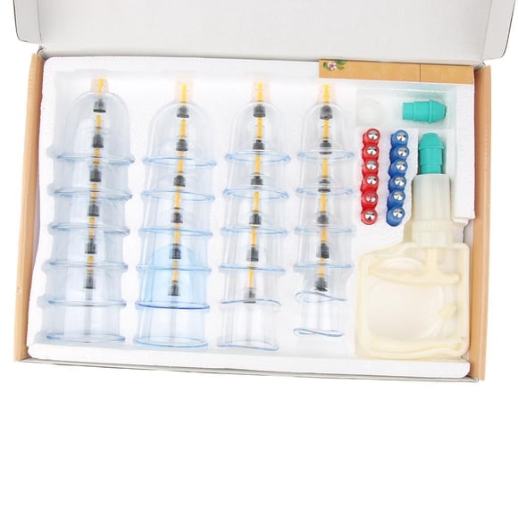 Minnieouse Vacuum Cupping Set Muscle Soreness Pain Anti Cellulite Kits Suction Relief Protección de la piel 24 latas con porros