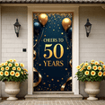thumbnail image 4 of LUUFILx Cheers to 50 Years Backdrop Anniversary Party Banner Golden Jubilee Event Decorations Celebration Background Photo Props, 4 of 9